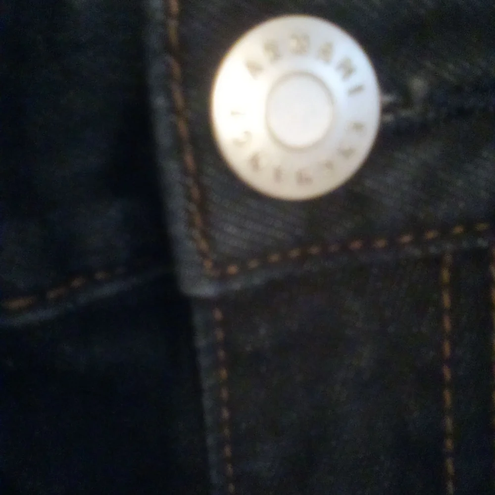 Armani Exchange A/X Straight Jambe Droite Jeans Size 31 99% Cotton Dark Blue - Picture 9 of 12